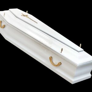 Sicriu 6 Colturi Alb BLS FUNERAR