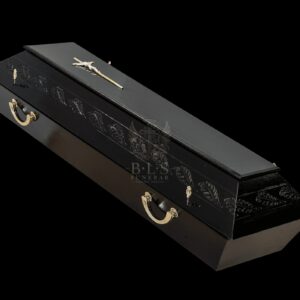 Sicriu 4 Colturi Mahon Premium Lux - BlsFunerar.ro